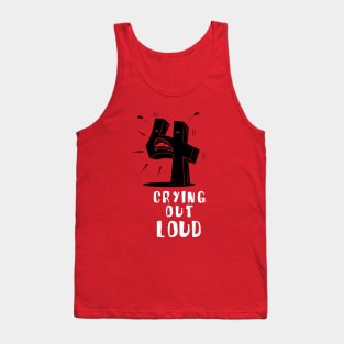 Funny Number 4 Crying Funny Math Phrases Tank Top